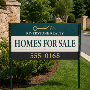 Homes for sale road signs