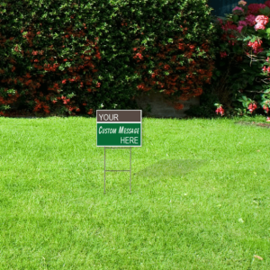 12x18 corrugated plastic lawn sign your custom message here
