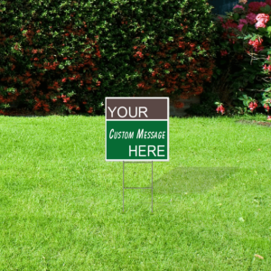 24x24 corrugated plastic lawn sign your custom message here