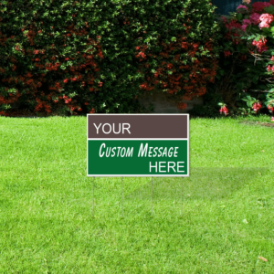 24x36 corrugated plastic yard sign your custom message here