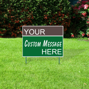 32x48 corrugated plastic lawn sign your custom message here