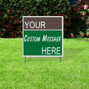 48x48 corrugated plastic lawn sign your custom message here