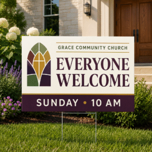 Grace Community Church Welcome Sign